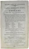 COOKERY  COLE, MARY. The Ladys Complete Guide; or, Cookery in all its Branches.  1791